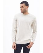 21men Faux Suede Patch Sweater - Lyst