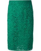 Joseph 'Sixty' Lace Pencil Skirt - Lyst