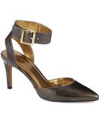 Nine West Callen Leather Ankle-Strap Pumps - Lyst