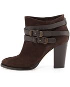 Jimmy Choo Melba Wrapstrap Suede Ankle Boot - Lyst