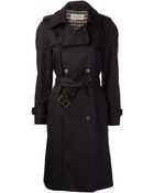 Saint Laurent Belted Trench Coat - Lyst