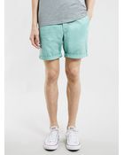 Topman Mint Chino Shorts - Lyst