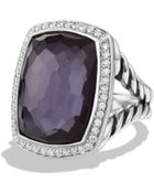 David Yurman Albion Ring With Black Orchid And Diamonds - Lyst