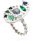 Sylvie Corbelin One Of A Kind Sapphire and Emerald Ring - Lyst