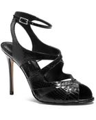 Michael Kors Cordelia Snakeskin Sandal - Lyst