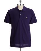 Lacoste Pique Cotton Polo Shirt - Lyst