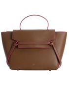 Celine Camel Leather Top Handle Trapeze Bag - Lyst