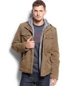 Levi's Hooded Faux Shearling-Lined Jacket - Lyst