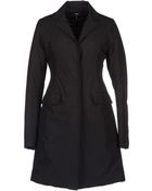 Jil Sander Navy Coat - Lyst