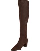Gianvito Rossi Suede Knee Boots - Lyst
