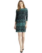 Donna Morgan Lace Print Dress - Lyst