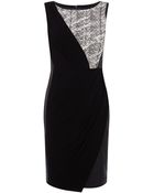 Karen Millen Printed Jersey Dress - Lyst