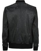 Blood Brother Perforated Leather Bomber Jacket - Lyst