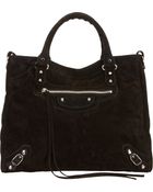Balenciaga Baby Daim Classic Velo - Lyst