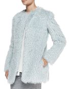 10 Crosby Derek Lam Long-sleeve Pastel Mohair Coat - Lyst