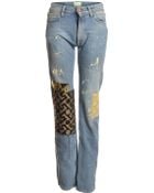Aries Patchwork Boyfriend Jeans Ii By - Lyst