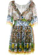 Dolce & Gabbana Printed Dress - Lyst