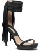 Michael Kors Daphne Fringe Suede Sandal - Lyst