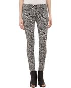 J Brand Zebra Jacquard Super-Skinny Jeans - Lyst