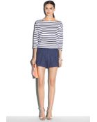Milly Classic Striped Sweater - Lyst