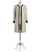 Calvin Klein Tweed Open Front Jacket - Lyst