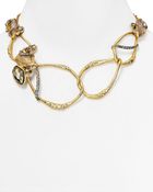 Alexis Bittar Elements Pyrite & Jasper Rocky Link Bib Necklace, 16" - Lyst