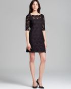 Three Dots Three Quarter Sleeve Tunic Dress - Lyst