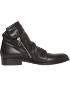 Strategia 20Mm Zipped Tumbled Calf Ankle Boots - Lyst