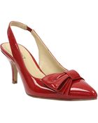 Ellen Tracy Hillard Slingback Pumps with Bow Accent - Lyst