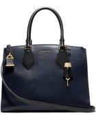 Michael Kors Casey Large Leather Satchel - Lyst
