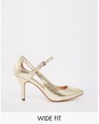 Asos Sailor Pointed Wide Fit Heels - Lyst
