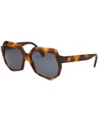 Balenciaga Women'S Round Havana Sunglasses - Lyst