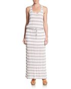 C&c California Striped Racerback Maxi Dress - Lyst