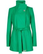 Ted Baker Short Wrap Coat - Lyst