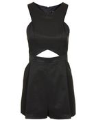 Topshop Cut-Out Playsuit - Lyst