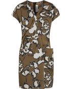 Marni Printed Silk-Taffeta Dress - Lyst