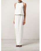 Brunello Cucinelli Crystal Embroidered Gown - Lyst