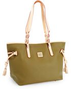 Dooney & Bourke Bailey Coated Cotton Tote Bag - Lyst