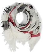 Burberry Wool Checked Square Scarf - Lyst