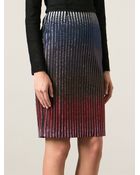 Marco De Vincenzo Embellished Stripe Skirt - Lyst