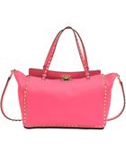 Valentino Rockstuds Medium Tote - Lyst