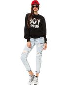 Boy London Cropped Mesh Top - Lyst