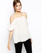 Asos Cold Shoulder Cami Top - Lyst