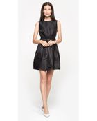 Carven Open Back Gazar Dress - Lyst