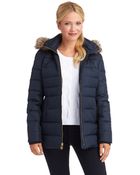 Michael Kors Cinch Waist Quilted Coat - Lyst