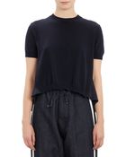 Marni Silk-Back Cropped Sweater - Lyst