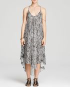 Free People Slip Dress - Printed Go To Gauze Knot For You - Lyst