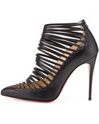 Christian Louboutin Gortik Strappy Red-Sole Bootie - Lyst