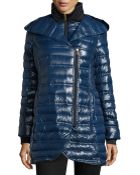 French Connection Asymmetric-Zip Packable Down Coat - Lyst