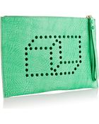 Pierre Hardy Nubuck Clutch - Lyst